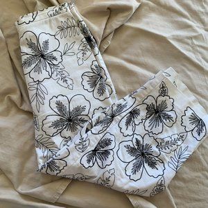 Women's Cropped Floral Pants